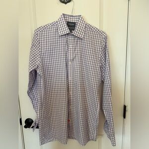 Bonobos Men's Slim Fit Blue Lavender Dress Shirt 16 x 36